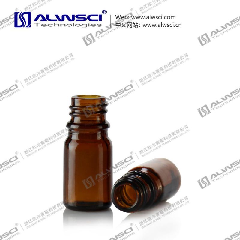 Alwsci New Arrivial 5ml Tamper Evident Screw Amber Glass Bottle for Chromatography