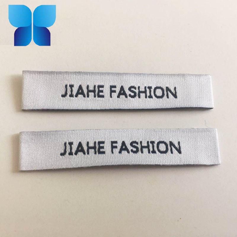 White Satin Print Label for Garment