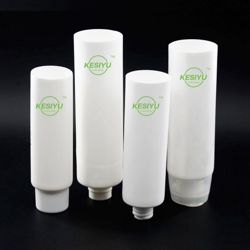 Custom White Soft Flip Plastic PE Empty Tube Cosmetic Cream Lotion Travel Containers Cosmetic Tube Packaging