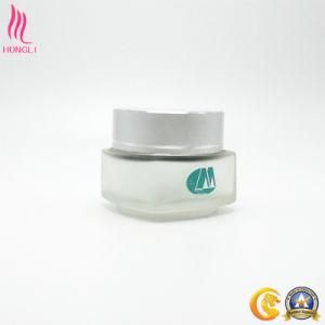 Frosted Eye Cream Empty Glass Jar Product