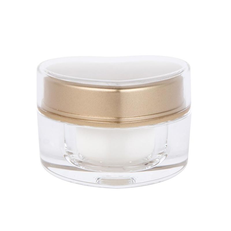 High Quality 5g 10g Heart Shape Acrylic Plastic Cosmetic Containers