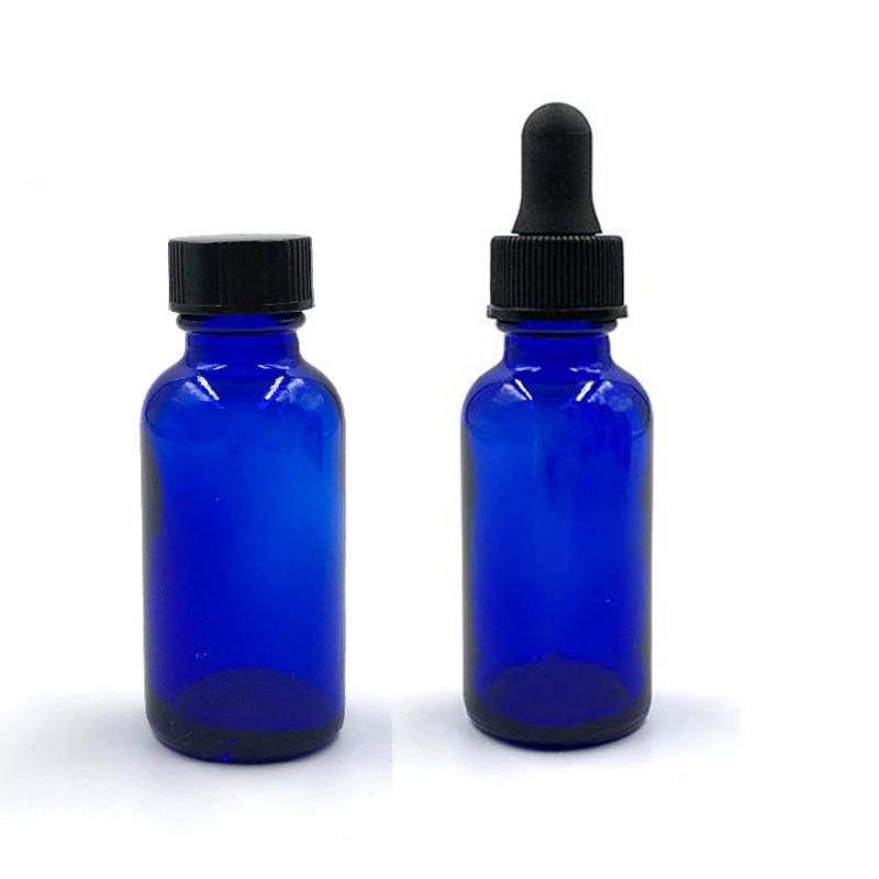 5ml 10ml 15ml 30ml 50ml 100ml Cobalt Blue Glass Essential Oil Dropper Bottle