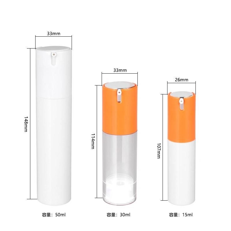 15ml 30ml 50ml Empty Plastic Airless Pump Bottle for Skin Care