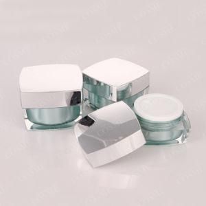 Square Shape Cosmetic Empty Acrylic Cream Jar