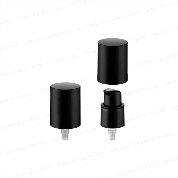 2020 Lotion Pump Shiny Matte Black Collar Black Cap for Glass Bottle Plastic Bottle Skin Care