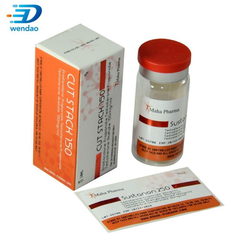 a Set of Pharmaceutical Packaging Products High Quality 10ml Vial Paper Steroid Anabolic Box