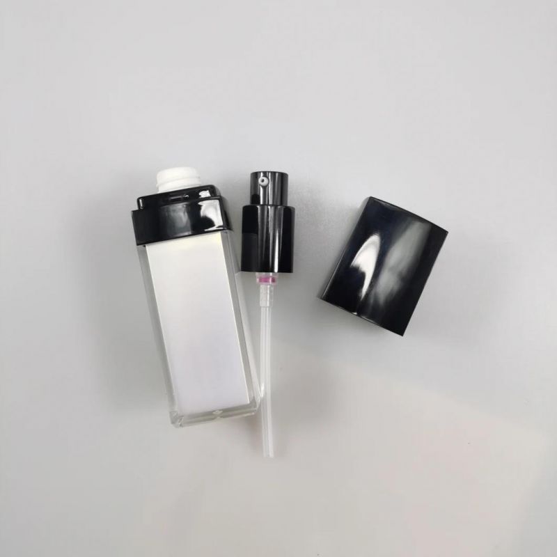 30ml Square Acrylic Emulsion Bottle Foundation Bottle Essence Bottle for Bb Cream