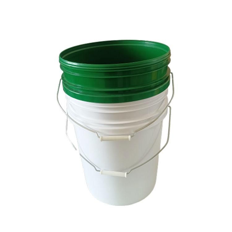 Industrial Plastic Pail White with Handle