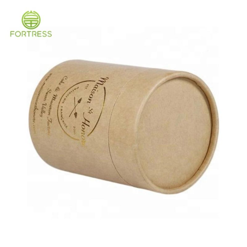 Compostable Recyclable Kraft Round Paper Tube Coffee Tea Paper Tube