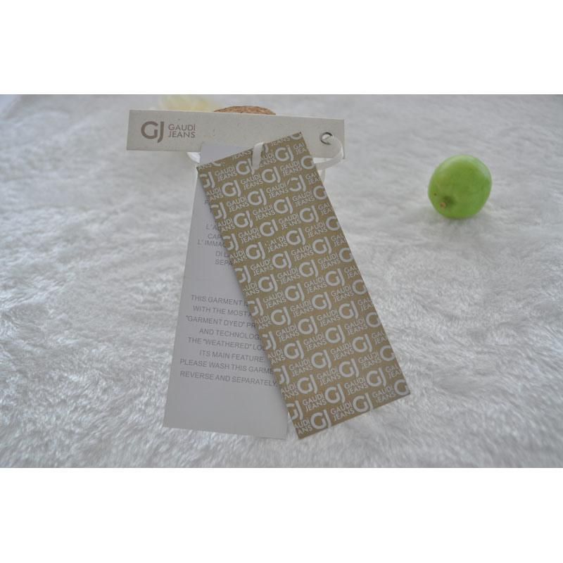 Three Pieces Tag with String for Apparel Fabric