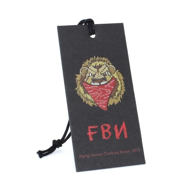 Black Paper Hang Tags for Clothing/ Tags for Garment