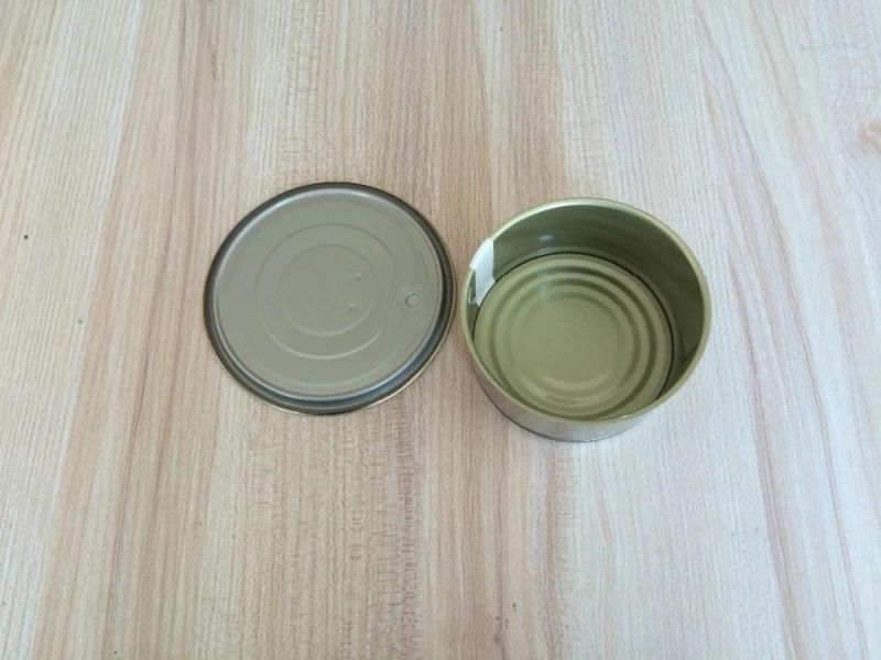 Round Ring Pull Empty Tuna Metal Tin Can Tin Food Container