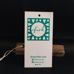 High Quality Custom Rectangle Shape Hang Tag for Clothing