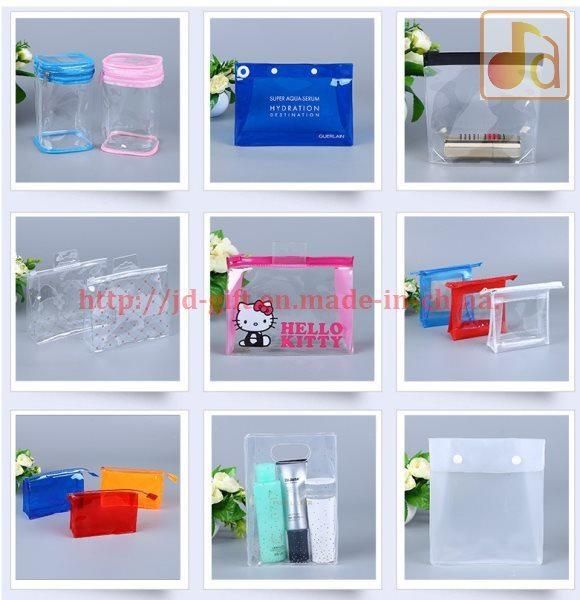 Plastic PVC Pouches with Cardboard Header