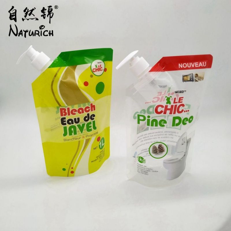 1L/5L Stand up Pouch Washing Powder Packaging Spout Bag