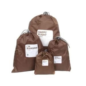 Wj-Drawstring Bag 005 210t Oxford Cloth Four-Piece Storage Bag Travel Suit Drawstring Bag