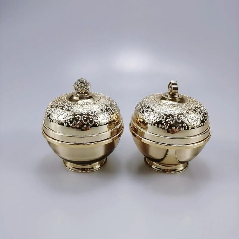 30g 50g Luxury Crown Lids Gold Acrylic Cream Jar Acrylic Cosmetic Cream Container