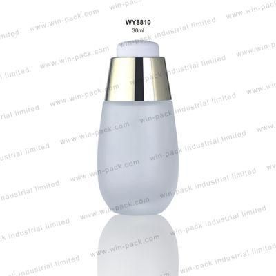 Winpack Factory Oil Empty Liquid Dropper Glass Shiny White Color Bottle 40ml