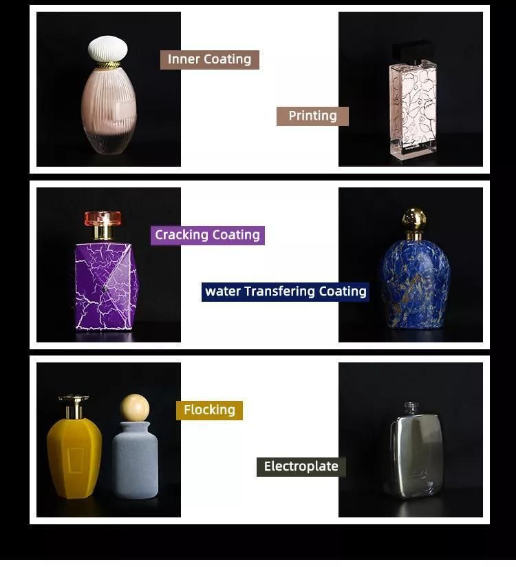 Personal Care Product Pump Sprayer 30ml, 50ml, 60ml, 65ml, 75ml, 80ml, 100ml Clear Perfume Glass Bottle