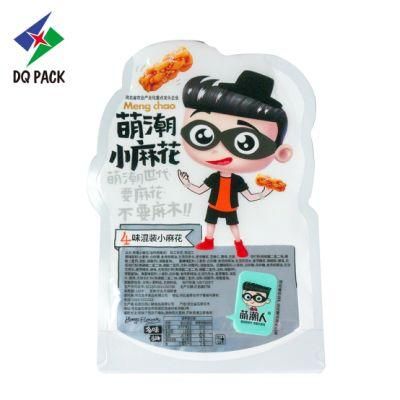 Dq Pack Custom Printed Mylar Bag Custom Logo Plastic Packaging Bag Stand up Pouch for Snack Packaging