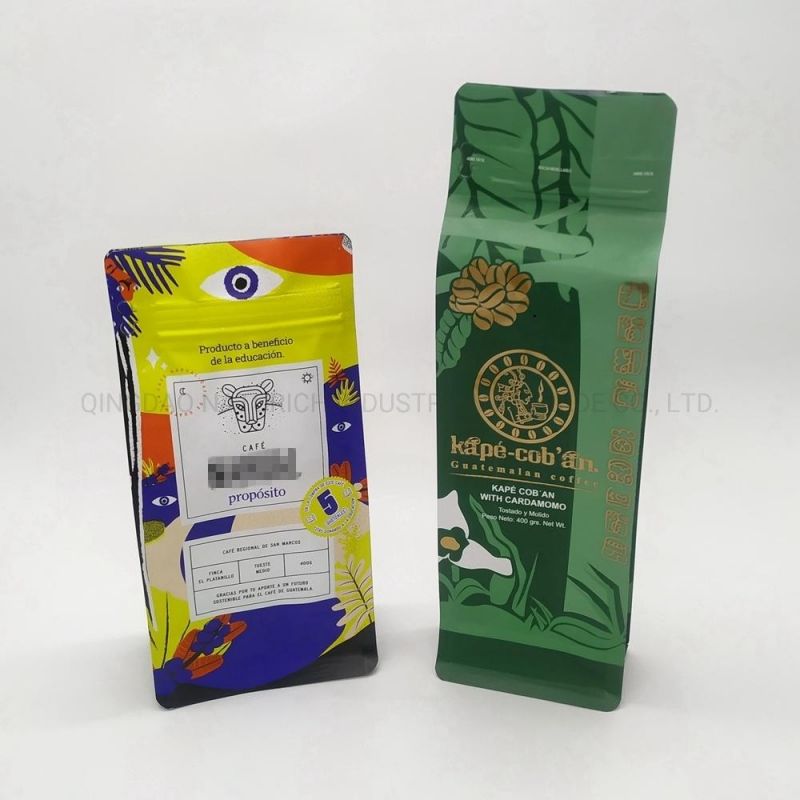 340g 400g Coffee Bag with Zip Lock and Valve