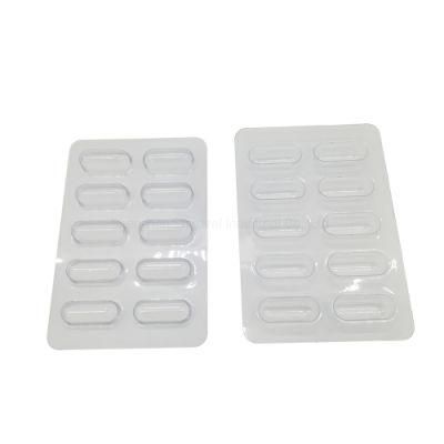 Clear 10 Cavity Tray Medical Capsule Blister Packaging