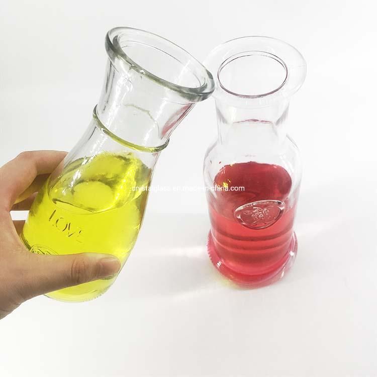 300ml Glass Water Bottle for Juice Beverage and Water Used in Home and restaurant