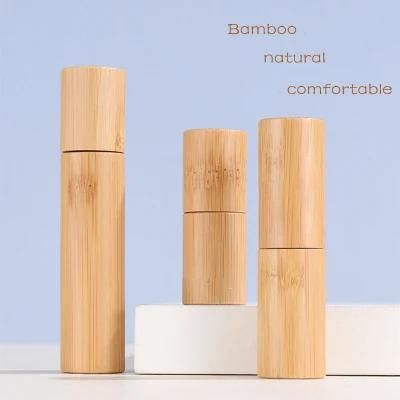 Bamboo Empty Roll-on Bottle Cosmetic Glass Bottle for Essential Oil