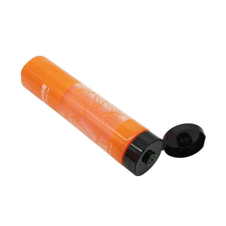 250ml Large-Capacity Affordable Letter Transparent Tube Orange Inner Tube Black Flip Cover Tube