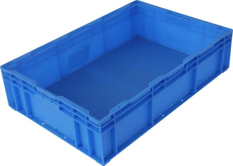 HP6b Plastic Turnover Logistics Container Box HP Standard Auto Parts Logistic Box Durable Opaque Plastic Storage Boxes