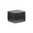 Luxury Empty Square Black Glass Cosmetic Cream Jars 30g 50g