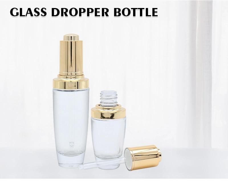 Best-Selling 30ml 60ml Transparent Oil Glass Dropper Bottle