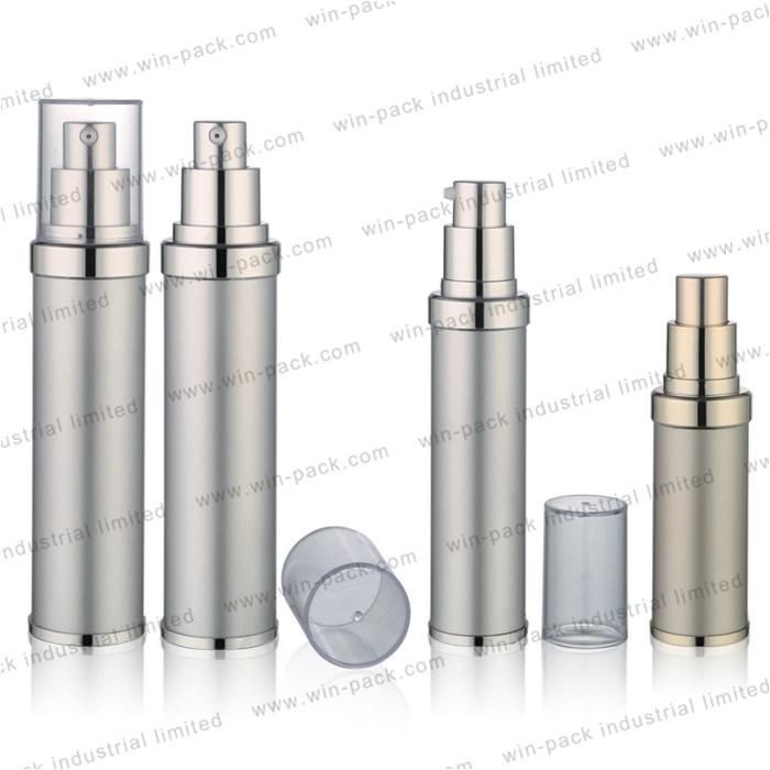 China Supply Cosmetic Pump Airless Lotion Bottle with Clear Cap 20ml 30ml 50ml