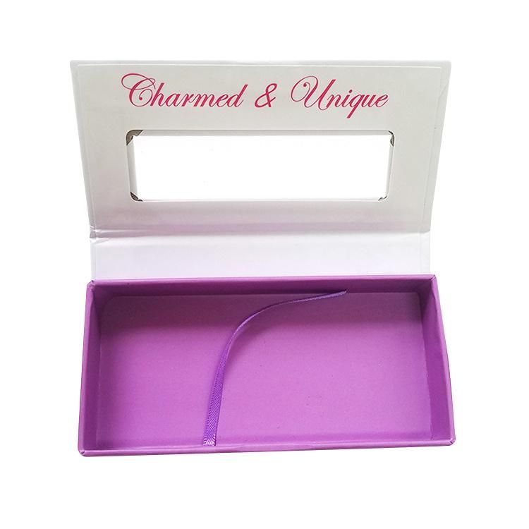 Customized Printed Luxury Cardboard Eyelash Packaging Box