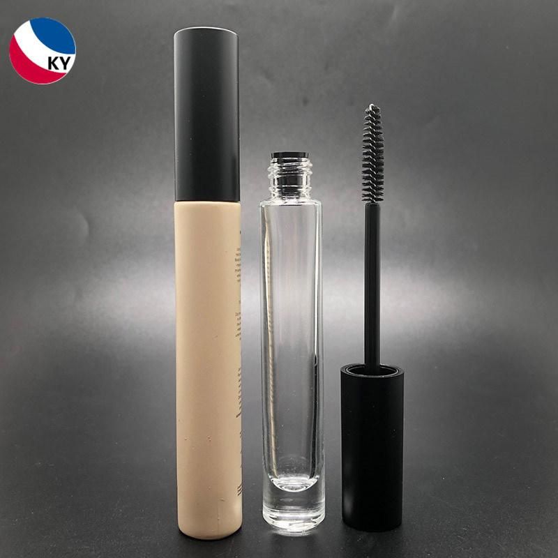 OEM ODM Luxury Glass Mascara Serum Containers Glass Custom Logo Eyebrow Gel Tube Packaging