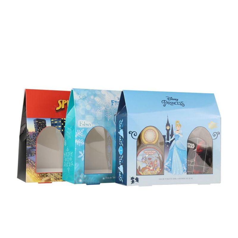 Folding Packing Paper Software Box Woman Perfume Box Homme Cologne Gift Box with Window