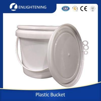 1 Gallon Plastic Paint Bucket and Barrel with Lid and Handle