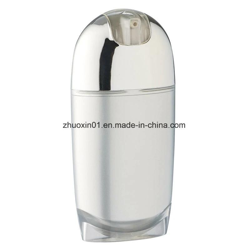 Cylinder Acrylic Dual Chamber Skincare Cosmetic Airless Cream Bottle