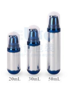 Glossy UV Electroplating Luxury Double Wall Cosmetic Packaging Airless Bottle.