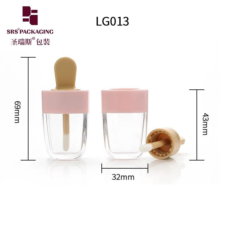 SRS packaging Wholesale Empty Cosmetic Mini Clear Color Pen/bottle/tube Cute Lipgloss/Lip Gloss Container