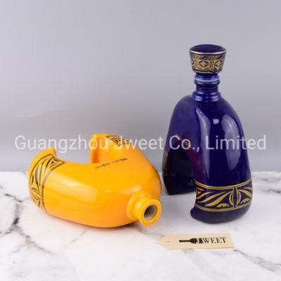 Decal Printing Porcelain Whisky Bottle Liquor Bottle Craft Whisky Bottle