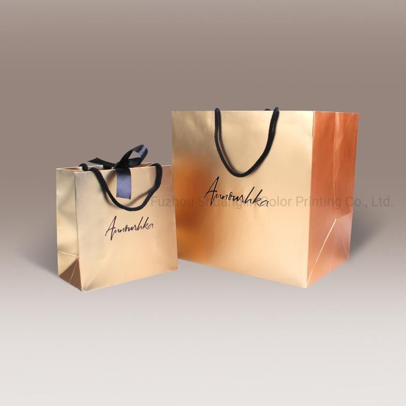 Fashion Color Coated Paper Custom Made Paper Shopping Bag