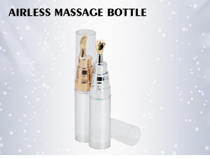 15ml Empty Facial Lotion Bottle with Massage Roller Cream Airless Bottles