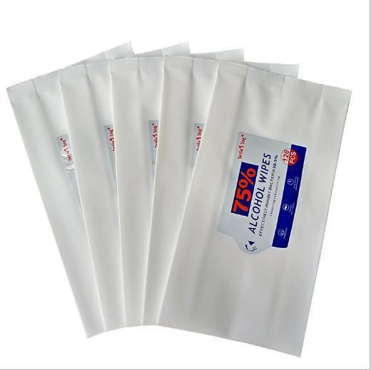 Customized Alcohol Sterilization Removable Paper Towel Packaging Bag, Baby Wipes Bag, Portable Self-Sealing Self-Supporting Wipes Packaging Bag