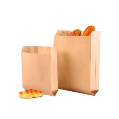 Logo Printed Food Packaging PE Coated Paper Bag