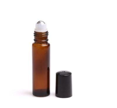 10ml Amber Roll on Roller Bottle for Essential Oils Brown Refillable Perfume Bottle