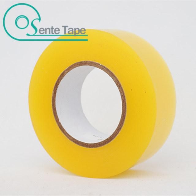 Single Sided Adhesive Clear Yellowish Brown Color OPP Packing Tape