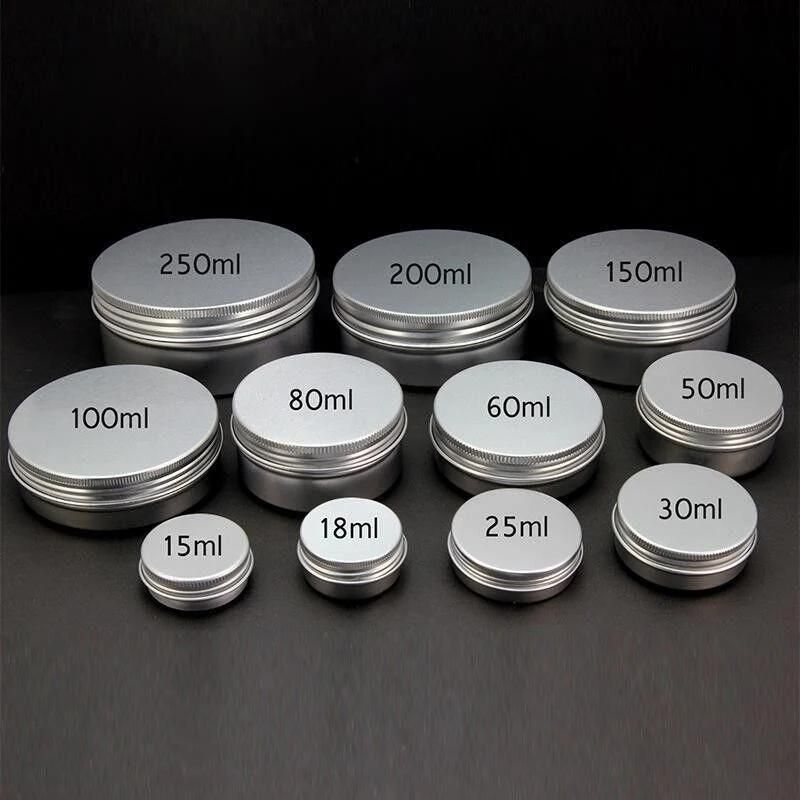 80ml 150ml 200ml 250ml Cosmetic Cream Aluminum Jar