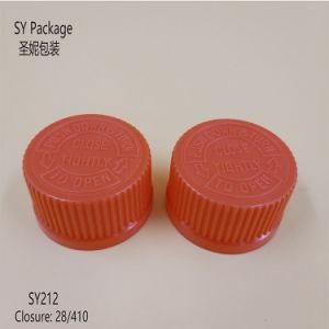 24mm Child Proof Lids Plastic Screw Cap for Amber Bottle