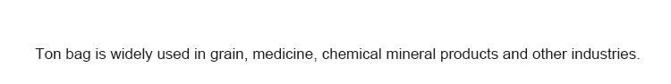 Sand and Building Material Safety Factor 5: 1 High UV Treated 1000kg 100% PP FIBC Bag